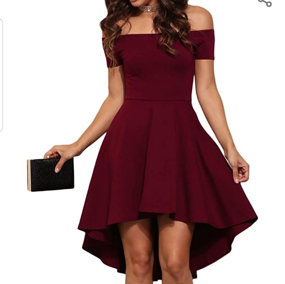 Womens Summer Off The Shoulder Short Sleeve High L - Picture 1 of 6